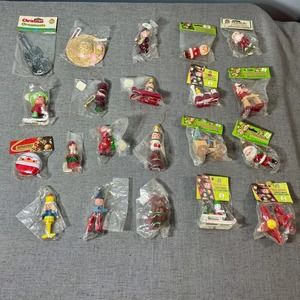 Vintage Lot of Christmas Holiday Ornaments Collectable Unopened Packaging